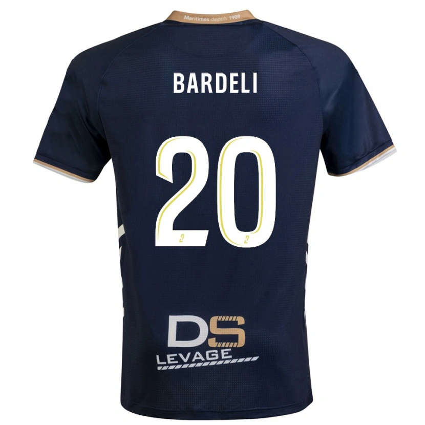 Danxen Herren Enzo Bardeli #20 Marine Gold Heimtrikot Trikot 2025/26 T-Shirt