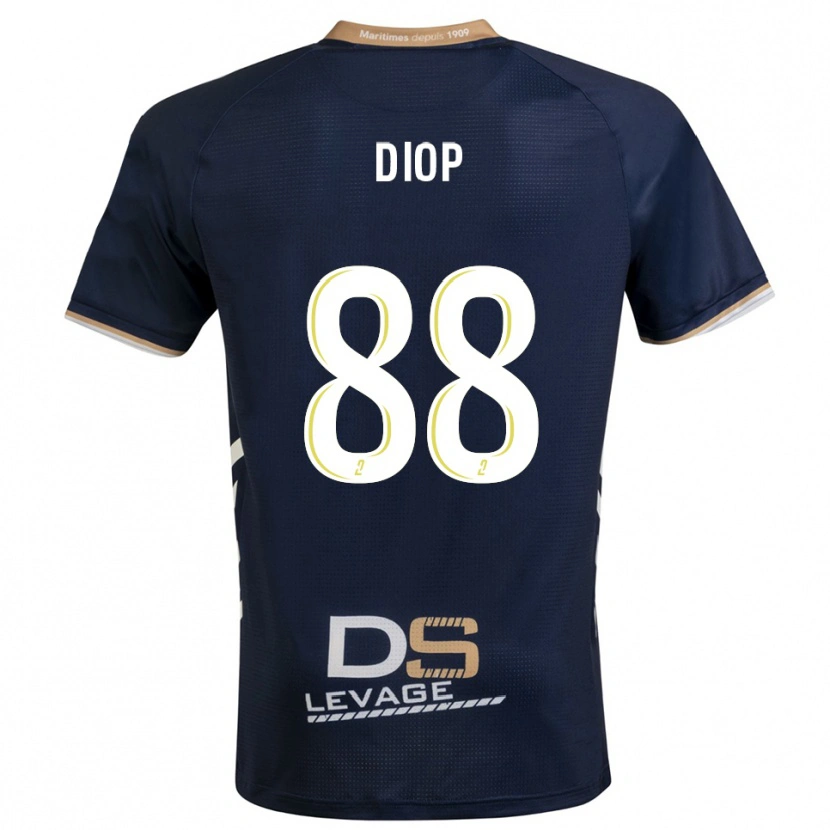 Danxen Herren Malick Diop #88 Marine Gold Heimtrikot Trikot 2025/26 T-Shirt