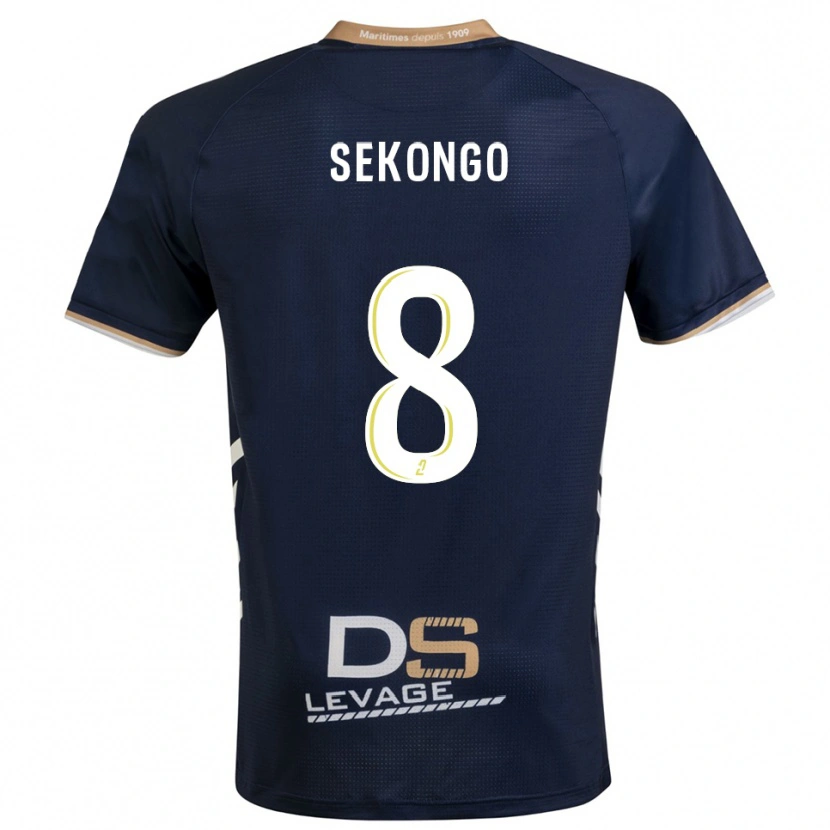 Danxen Herren Anto Sekongo #8 Marine Gold Heimtrikot Trikot 2025/26 T-Shirt