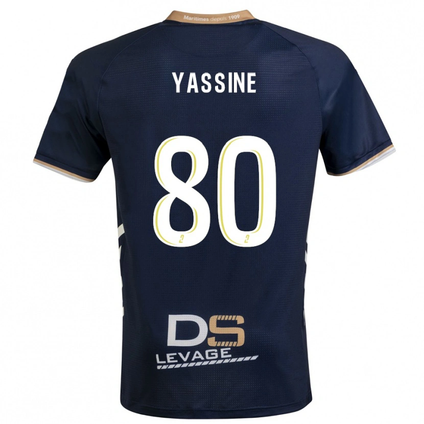 Danxen Herren Gessime Yassine #80 Marine Gold Heimtrikot Trikot 2025/26 T-Shirt