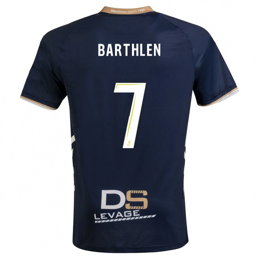 Danxen Herren Léo Barthlen #7 Marine Gold Heimtrikot Trikot 2025/26 T-Shirt