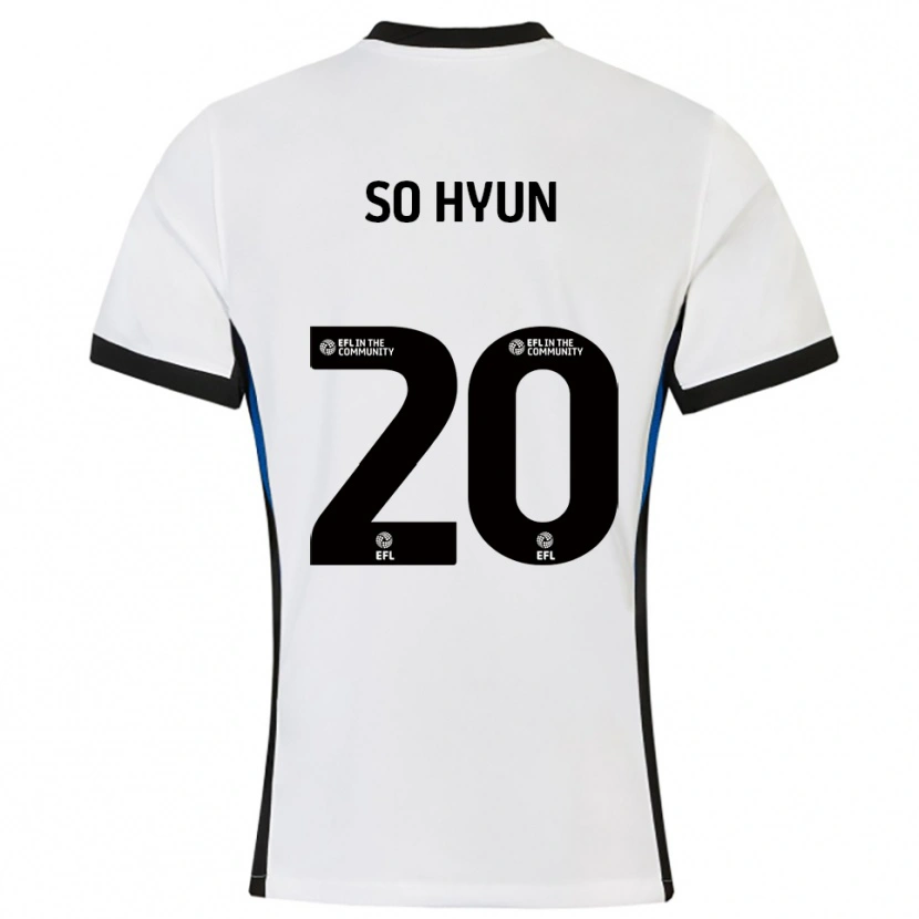Danxen Herren Cho So-Hyun #20 Weiß Blau Auswärtstrikot Trikot 2025/26 T-Shirt