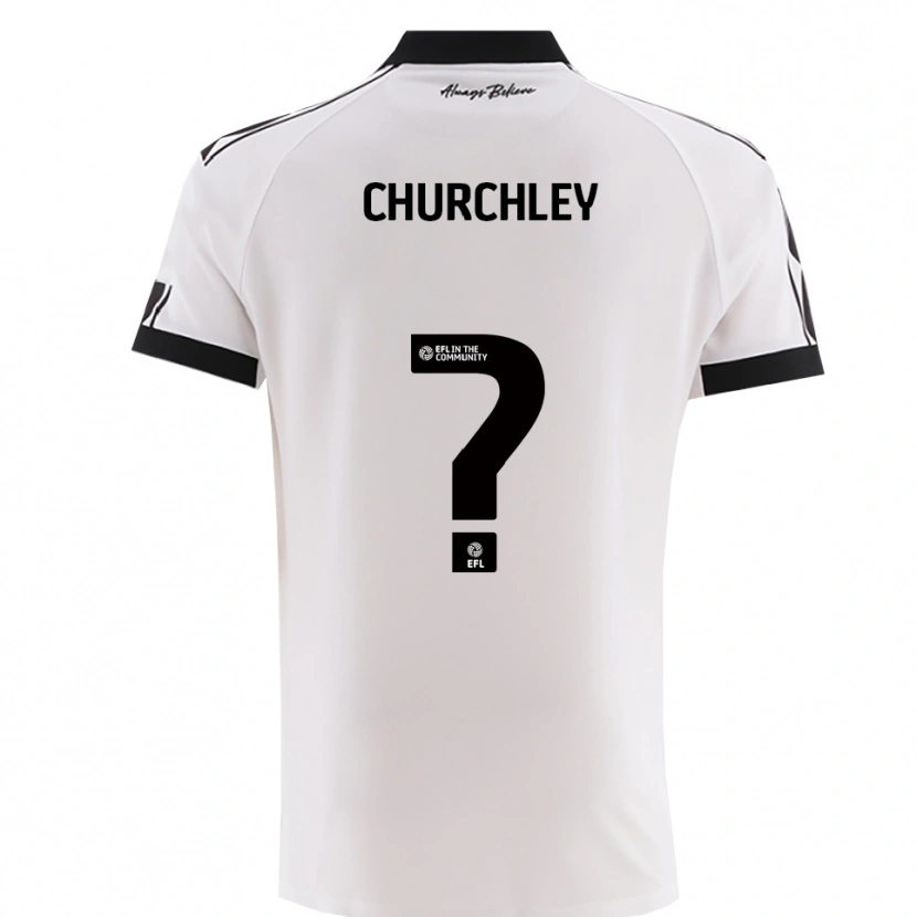 Danxen Herren Kai Churchley #0 Weiß Schwarz Auswärtstrikot Trikot 2025/26 T-Shirt