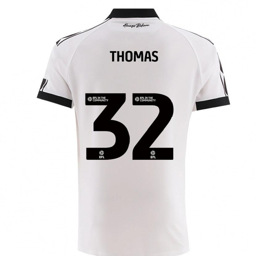 Danxen Herren Lewis Thomas #32 Weiß Schwarz Auswärtstrikot Trikot 2025/26 T-Shirt