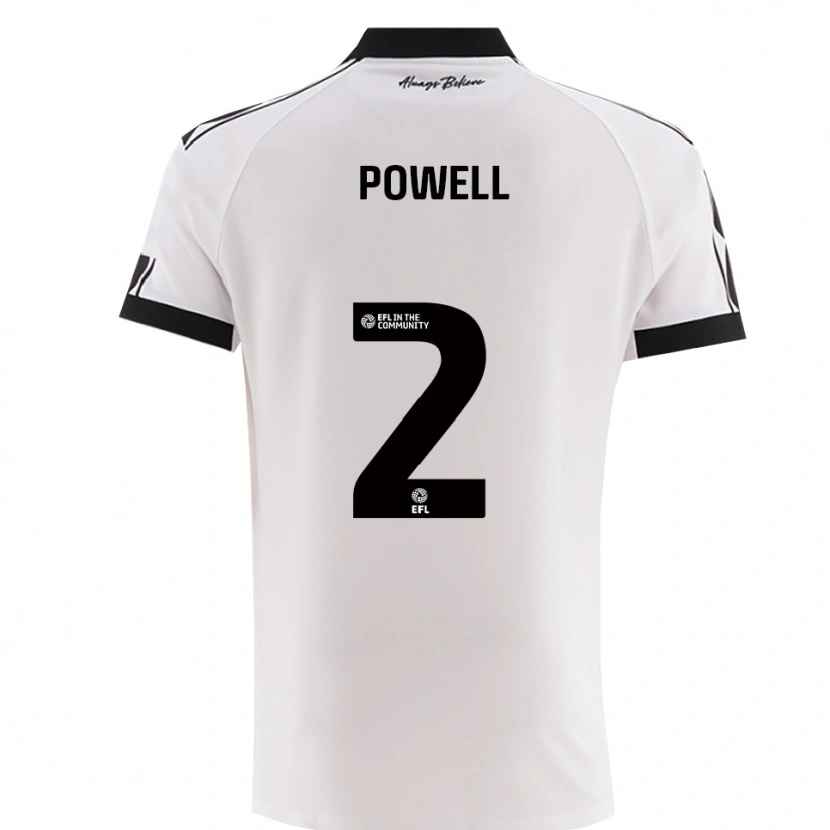 Danxen Herren Ella Powell #2 Weiß Schwarz Auswärtstrikot Trikot 2025/26 T-Shirt