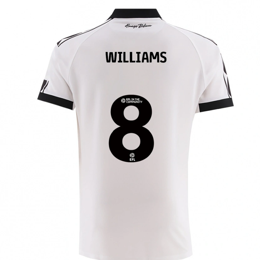 Danxen Herren Joe Williams #8 Weiß Schwarz Auswärtstrikot Trikot 2025/26 T-Shirt