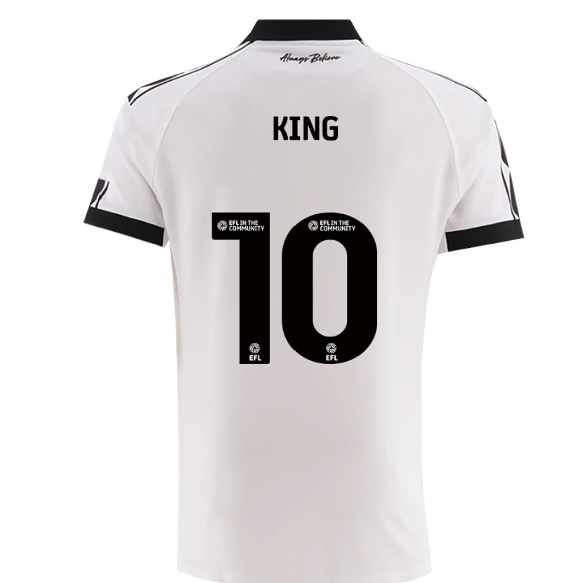 Danxen Herren Andy King #10 Weiß Schwarz Auswärtstrikot Trikot 2025/26 T-Shirt
