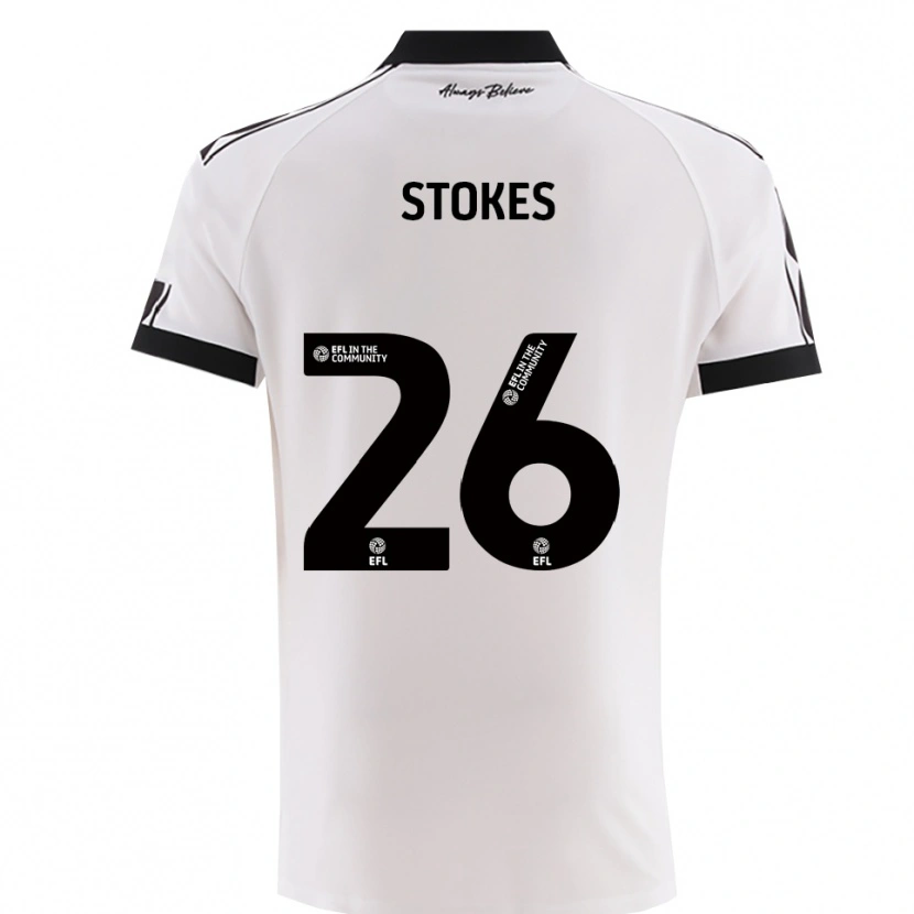 Danxen Herren Josh Stokes #26 Weiß Schwarz Auswärtstrikot Trikot 2025/26 T-Shirt