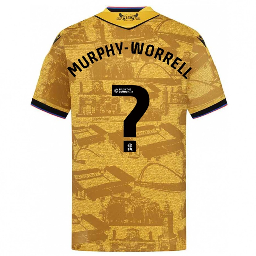 Danxen Herren Paul Murphy-Worrell #0 Gold Schwarz Auswärtstrikot Trikot 2025/26 T-Shirt