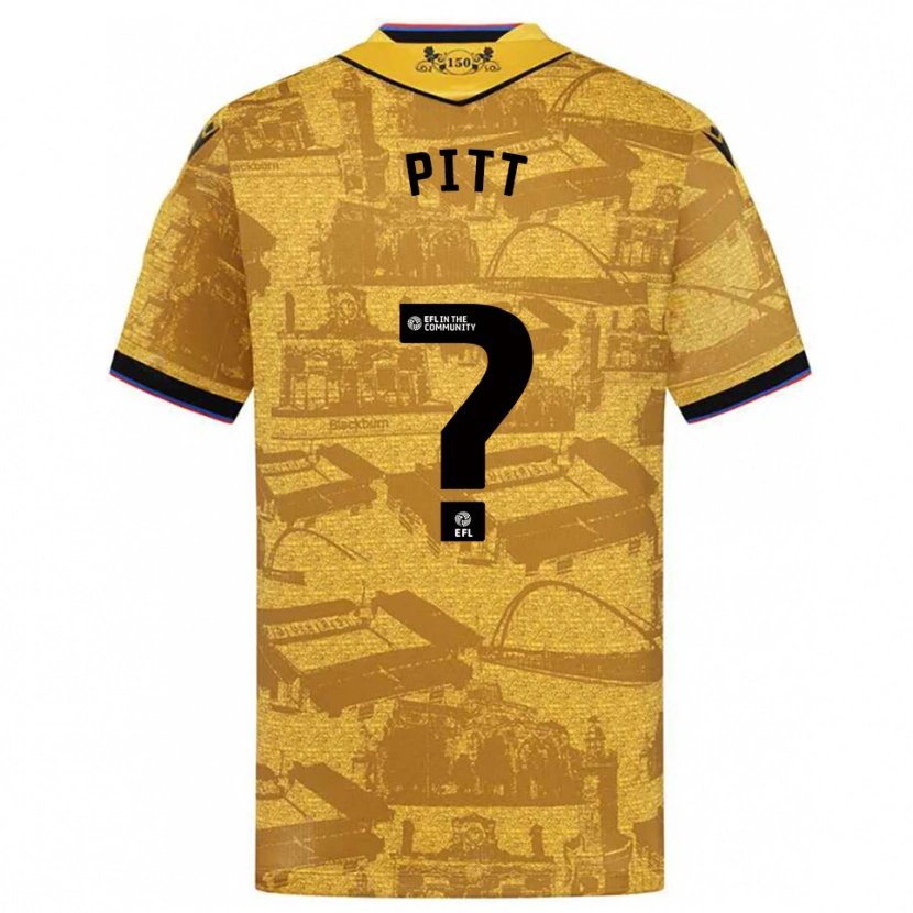 Danxen Herren Theo Pitt #0 Gold Schwarz Auswärtstrikot Trikot 2025/26 T-Shirt