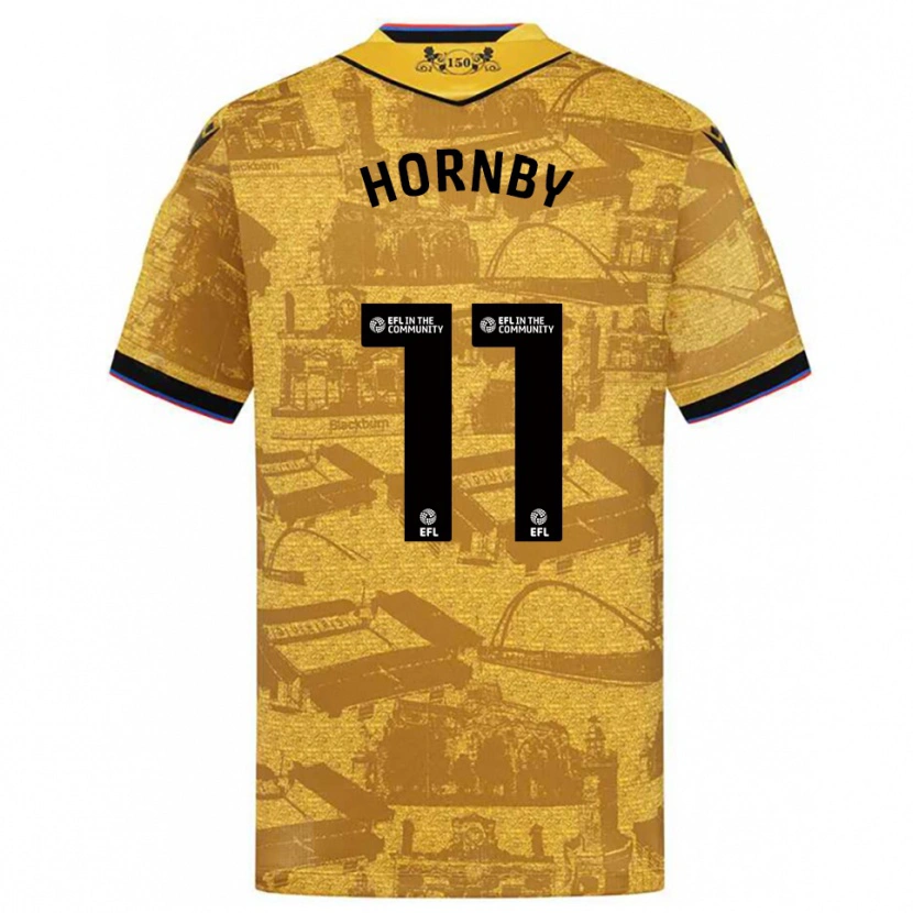 Danxen Herren Megan Hornby #11 Gold Schwarz Auswärtstrikot Trikot 2025/26 T-Shirt