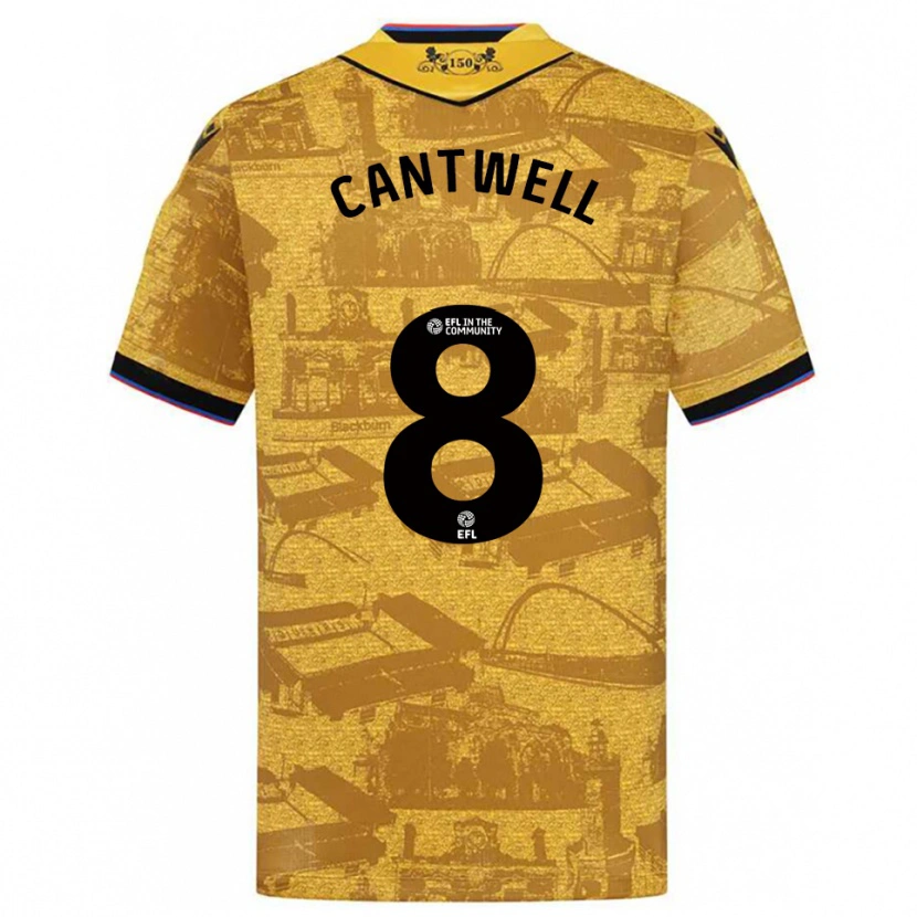 Danxen Herren Todd Cantwell #8 Gold Schwarz Auswärtstrikot Trikot 2025/26 T-Shirt