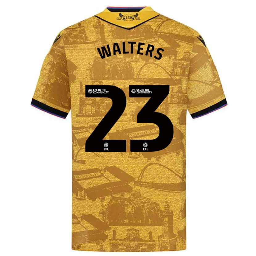Danxen Herren Georgia Walters #23 Gold Schwarz Auswärtstrikot Trikot 2025/26 T-Shirt