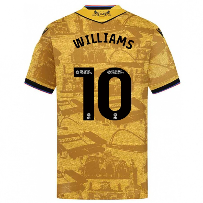 Danxen Herren Chloe Williams #10 Gold Schwarz Auswärtstrikot Trikot 2025/26 T-Shirt