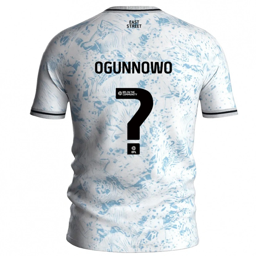 Danxen Herren Joshua Ogunnowo #0 Weiß Himmelblau Auswärtstrikot Trikot 2025/26 T-Shirt