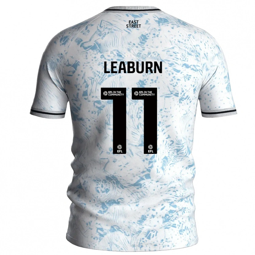 Danxen Herren Miles Leaburn #11 Weiß Himmelblau Auswärtstrikot Trikot 2025/26 T-Shirt