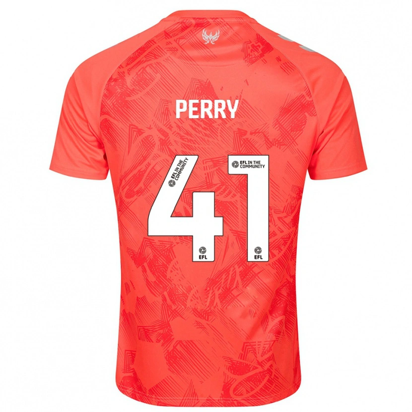 Danxen Herren Callum Perry #41 Orange Weiß Auswärtstrikot Trikot 2025/26 T-Shirt