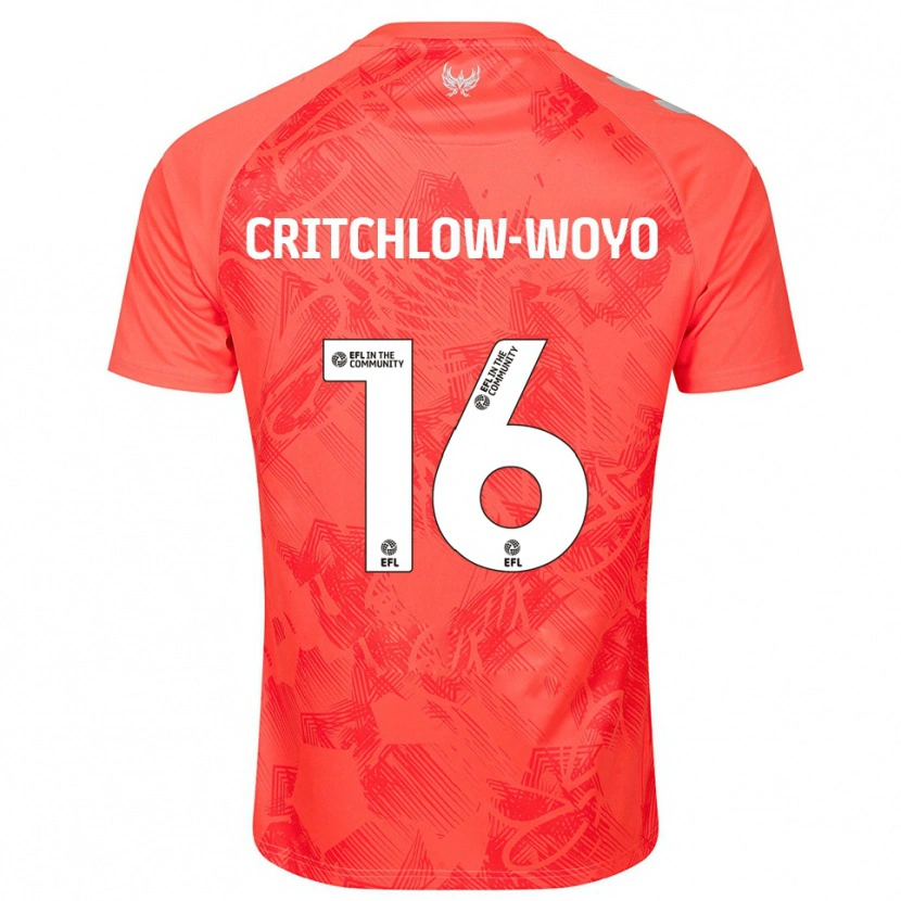 Danxen Herren Tionne Critchlow-Woyo #16 Orange Weiß Auswärtstrikot Trikot 2025/26 T-Shirt