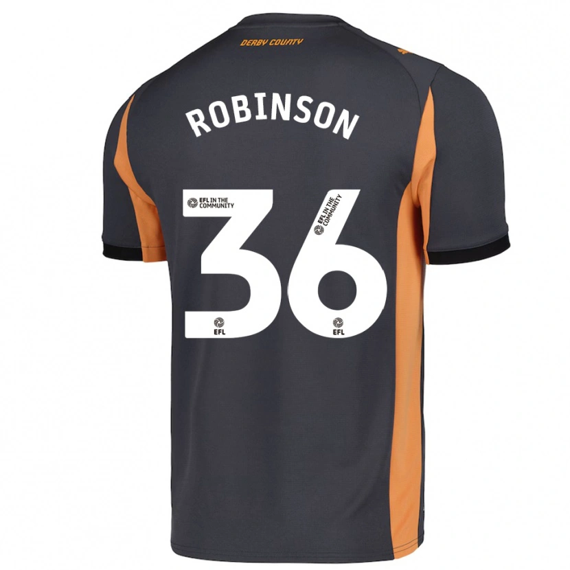 Danxen Herren Keilen Robinson #36 Grau Orange Schwarz Auswärtstrikot Trikot 2025/26 T-Shirt
