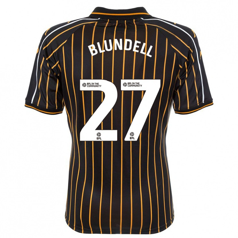 Danxen Herren Maddie Blundell #27 Weiß Schwarz Auswärtstrikot Trikot 2025/26 T-Shirt
