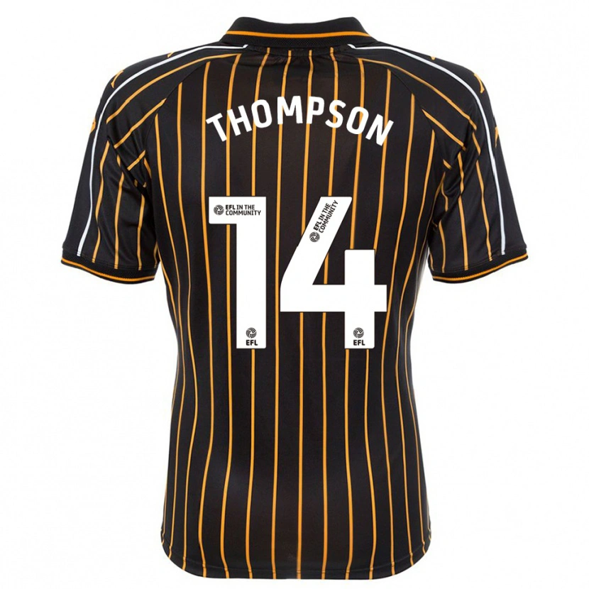 Danxen Herren Katie Thompson #14 Weiß Schwarz Auswärtstrikot Trikot 2025/26 T-Shirt