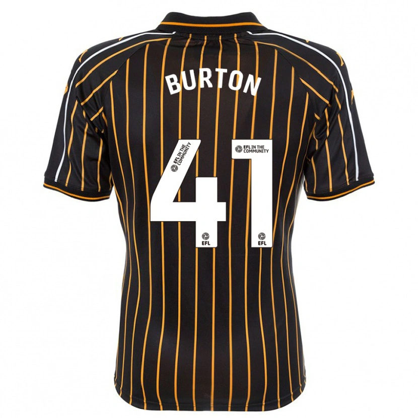 Danxen Herren Jess Burton #41 Weiß Schwarz Auswärtstrikot Trikot 2025/26 T-Shirt