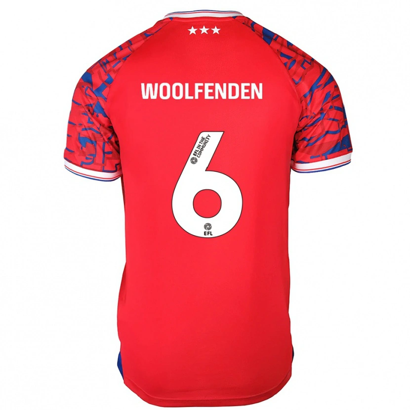 Danxen Herren Luke Woolfenden #6 Rot Blau Auswärtstrikot Trikot 2025/26 T-Shirt