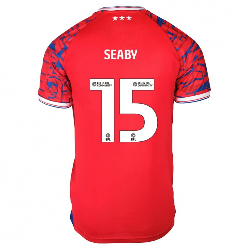 Danxen Herren Ruby Seaby #15 Rot Blau Auswärtstrikot Trikot 2025/26 T-Shirt