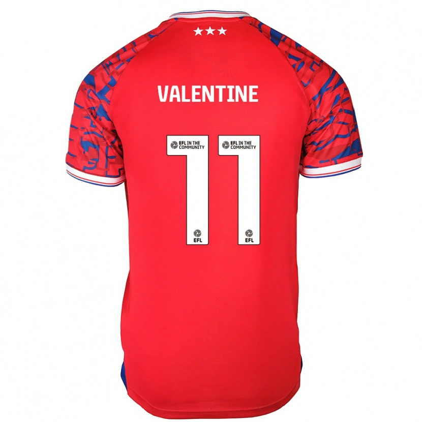 Danxen Herren Nico Valentine #11 Rot Blau Auswärtstrikot Trikot 2025/26 T-Shirt