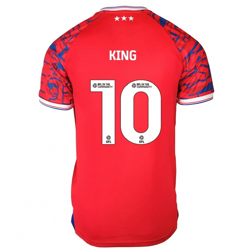 Danxen Herren Eloise King #10 Rot Blau Auswärtstrikot Trikot 2025/26 T-Shirt