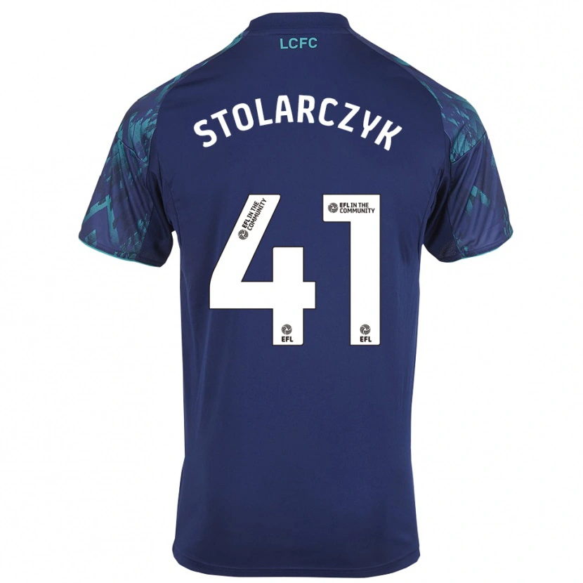 Danxen Herren Jakub Stolarczyk #41 Marinegrün Weiß Auswärtstrikot Trikot 2025/26 T-Shirt