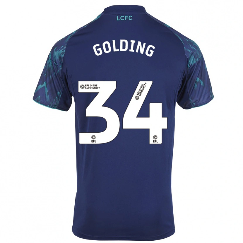Danxen Herren Michael Golding #34 Marinegrün Weiß Auswärtstrikot Trikot 2025/26 T-Shirt