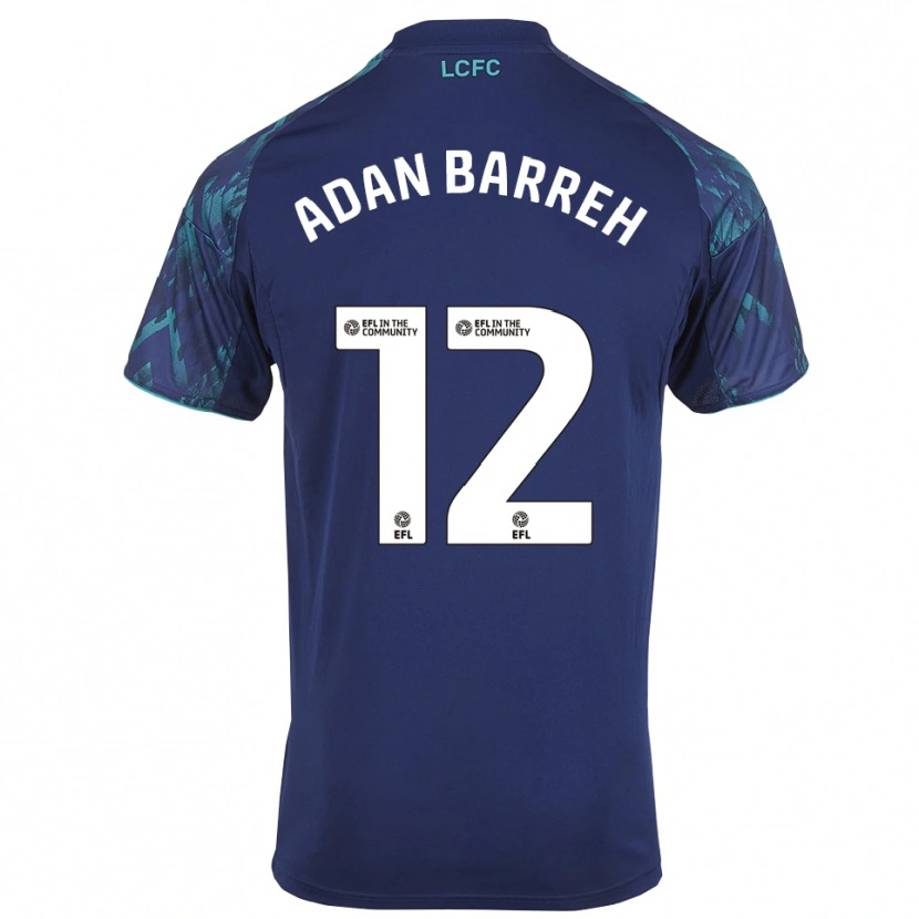 Danxen Herren Hassan Adan Barreh #12 Marinegrün Weiß Auswärtstrikot Trikot 2025/26 T-Shirt