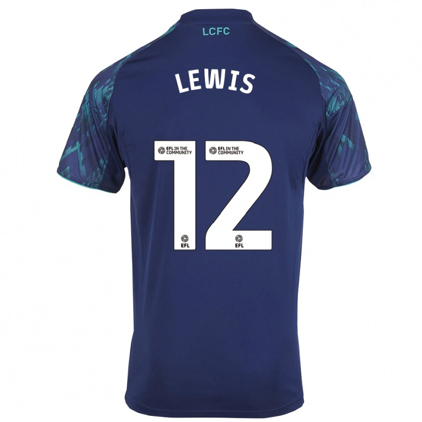 Danxen Herren William Lewis #12 Marinegrün Weiß Auswärtstrikot Trikot 2025/26 T-Shirt