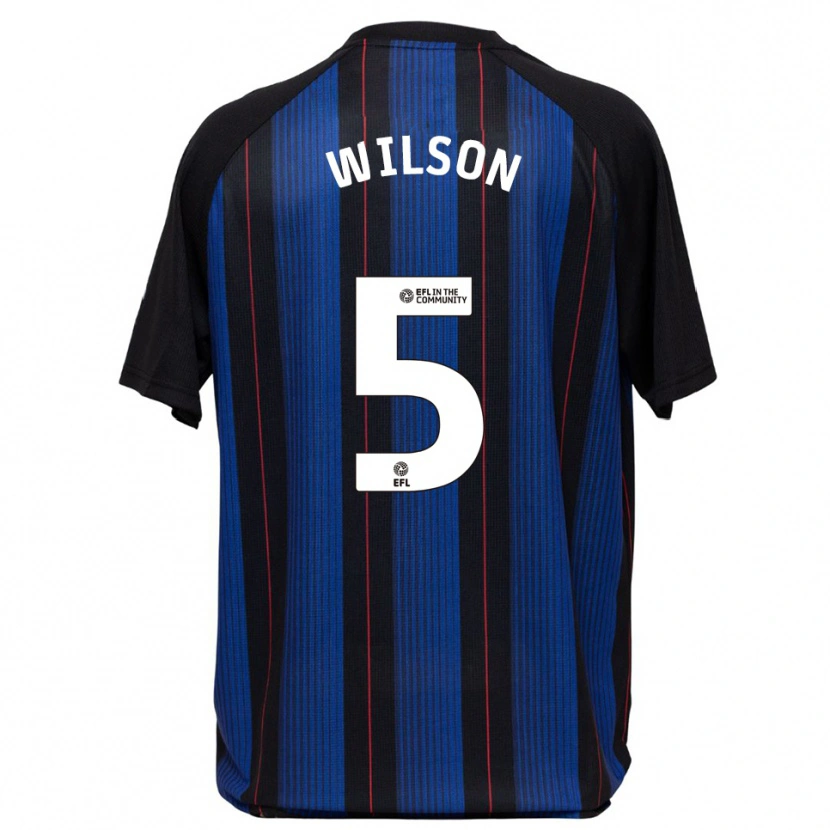 Danxen Herren James Wilson #5 Blau Schwarz Auswärtstrikot Trikot 2025/26 T-Shirt
