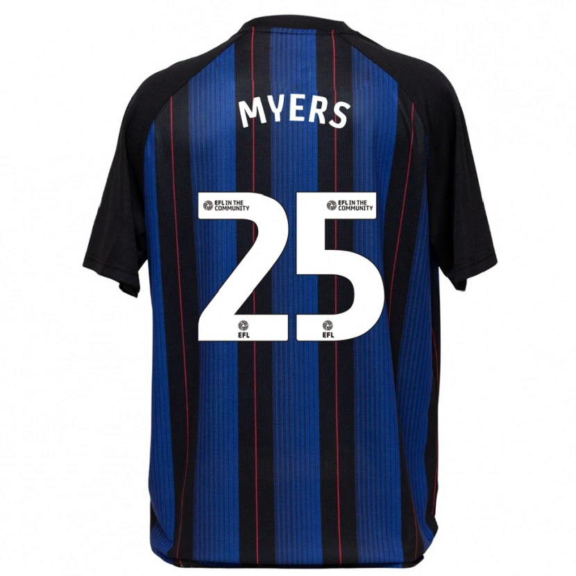Danxen Herren Maddie Myers #25 Blau Schwarz Auswärtstrikot Trikot 2025/26 T-Shirt