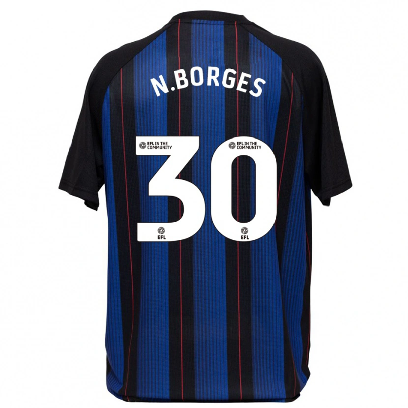 Danxen Herren Neto Borges #30 Blau Schwarz Auswärtstrikot Trikot 2025/26 T-Shirt