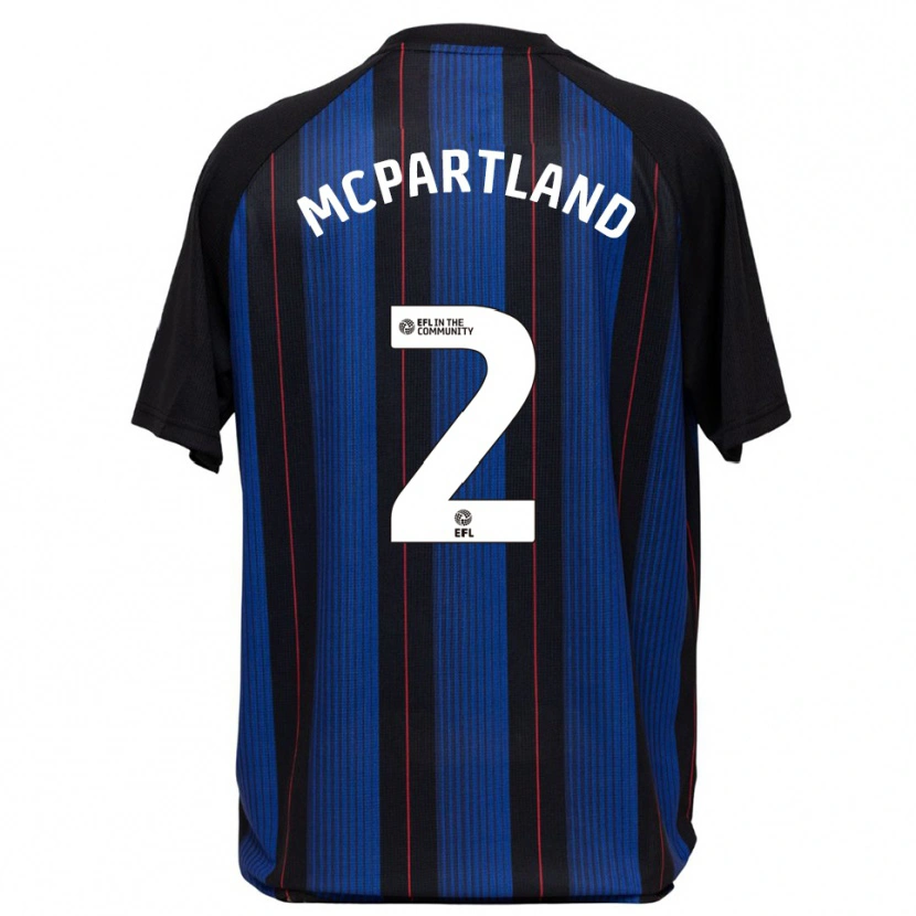 Danxen Herren Will Mcpartland #2 Blau Schwarz Auswärtstrikot Trikot 2025/26 T-Shirt
