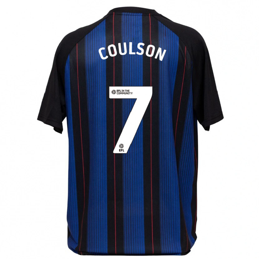 Danxen Herren Frankie Coulson #7 Blau Schwarz Auswärtstrikot Trikot 2025/26 T-Shirt