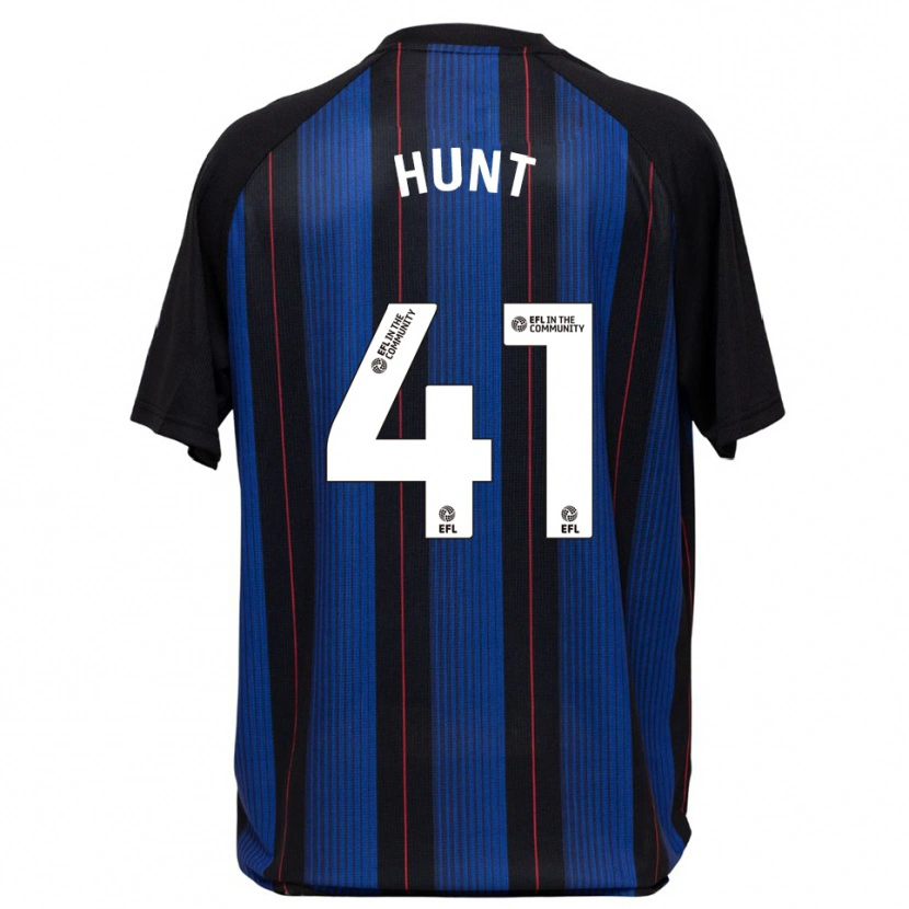 Danxen Herren Harley Hunt #41 Blau Schwarz Auswärtstrikot Trikot 2025/26 T-Shirt
