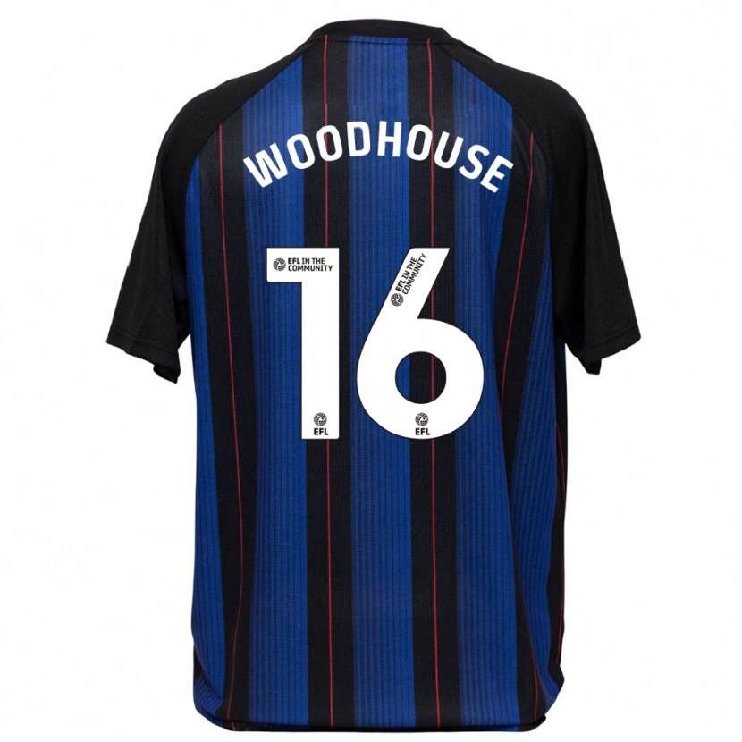 Danxen Herren Mccartney Woodhouse #16 Blau Schwarz Auswärtstrikot Trikot 2025/26 T-Shirt