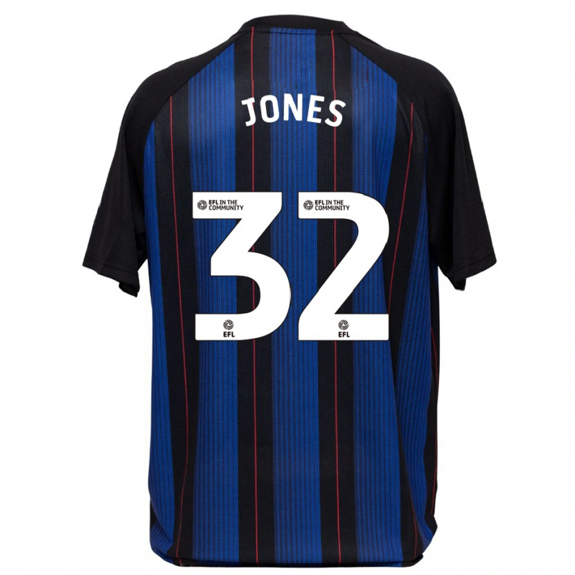 Danxen Herren Jamie Jones #32 Blau Schwarz Auswärtstrikot Trikot 2025/26 T-Shirt