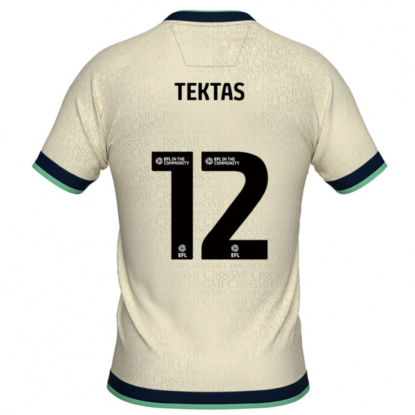 Danxen Herren Jayden Tektas #12 Champagner Marine Auswärtstrikot Trikot 2025/26 T-Shirt