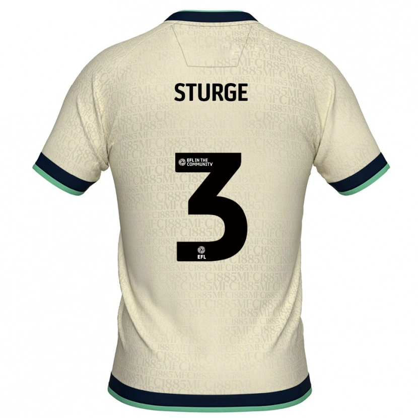 Danxen Herren Zak Sturge #3 Champagner Marine Auswärtstrikot Trikot 2025/26 T-Shirt