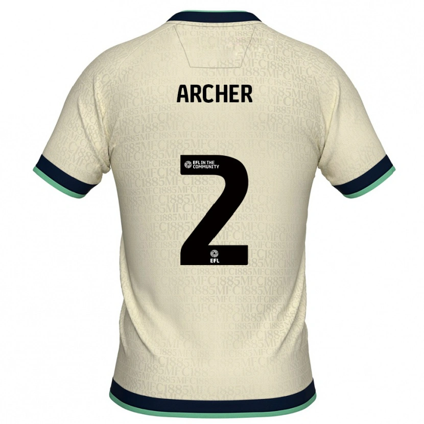 Danxen Herren Da'rell Archer #2 Champagner Marine Auswärtstrikot Trikot 2025/26 T-Shirt