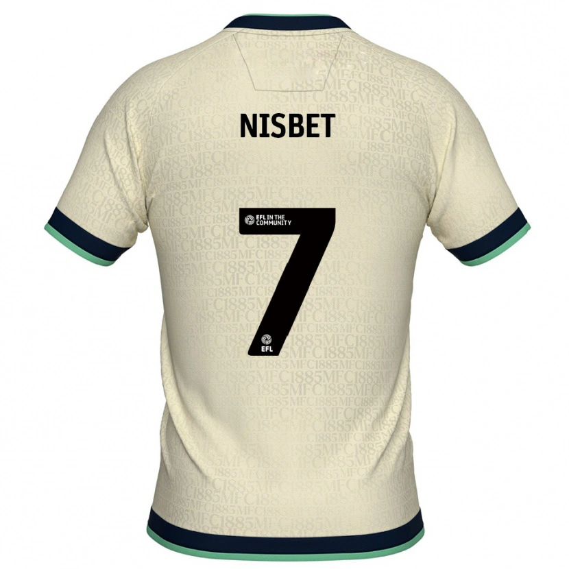 Danxen Herren Kevin Nisbet #7 Champagner Marine Auswärtstrikot Trikot 2025/26 T-Shirt