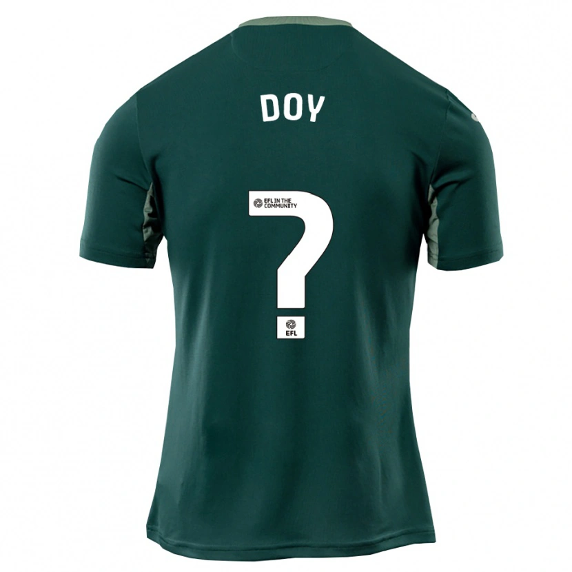 Danxen Herren Alfie Doy #0 Grün Weiß Lila Auswärtstrikot Trikot 2025/26 T-Shirt