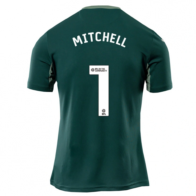 Danxen Herren Rylee Mitchell #1 Grün Weiß Lila Auswärtstrikot Trikot 2025/26 T-Shirt