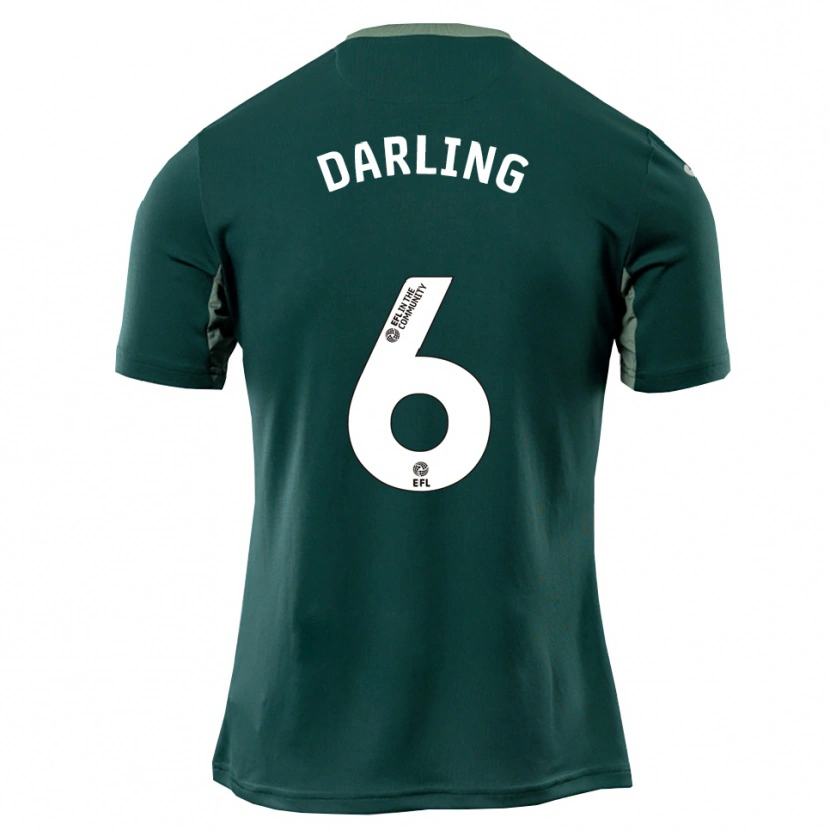 Danxen Herren Harry Darling #6 Grün Weiß Lila Auswärtstrikot Trikot 2025/26 T-Shirt