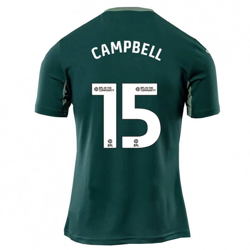 Danxen Herren Brandon Campbell #15 Grün Weiß Lila Auswärtstrikot Trikot 2025/26 T-Shirt
